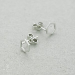 6-Eck Ohrstecker 6 mm