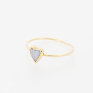 Opal Herz Ring
