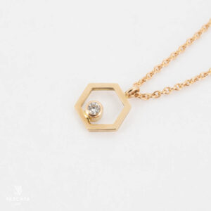 Brillant 6-Eck Halskette