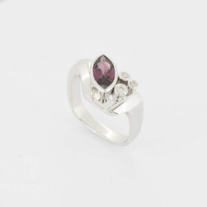 Rhodolith Brillanten Ring