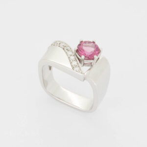 Turmalin Brillanten Ring