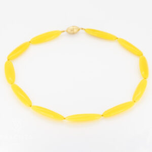 Gelb Achat Halskette