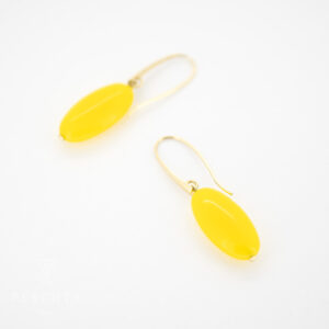 Gelb Achat Ohrhänger