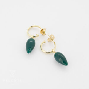 Creolen mit Achat Anhänger