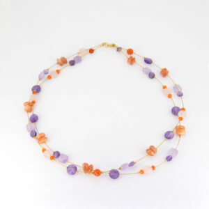 Amethyst Sonnenstein Halskette