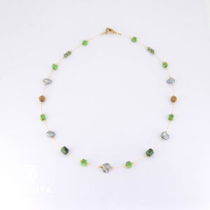 Grüner Tyrkis Perle Halskette