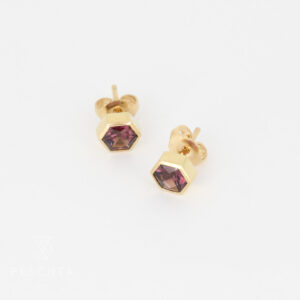 Rhodolith Ohrstecker