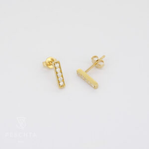 Brillanten Stäbchen Ohrstecker