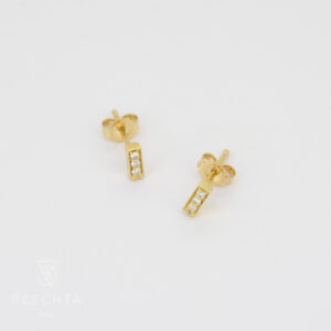 Brillanten Stäbchen Ohrstecker