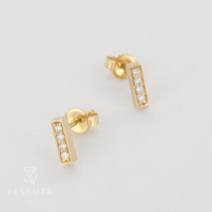 Brillanten Stäbchen Ohrstecker