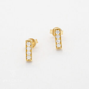 Brillanten Stäbchen Ohrstecker
