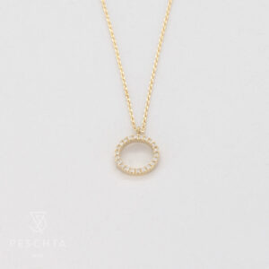 Brillanten Kreis Halskette