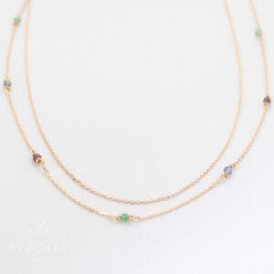 Steinkugeln Halskette