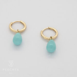 Creolen mit Tyrkis Anhänger