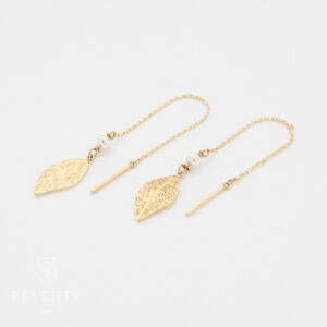 Blätter Perle Ohrhänger